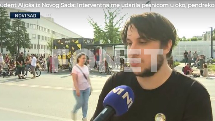 Student udaren u oko